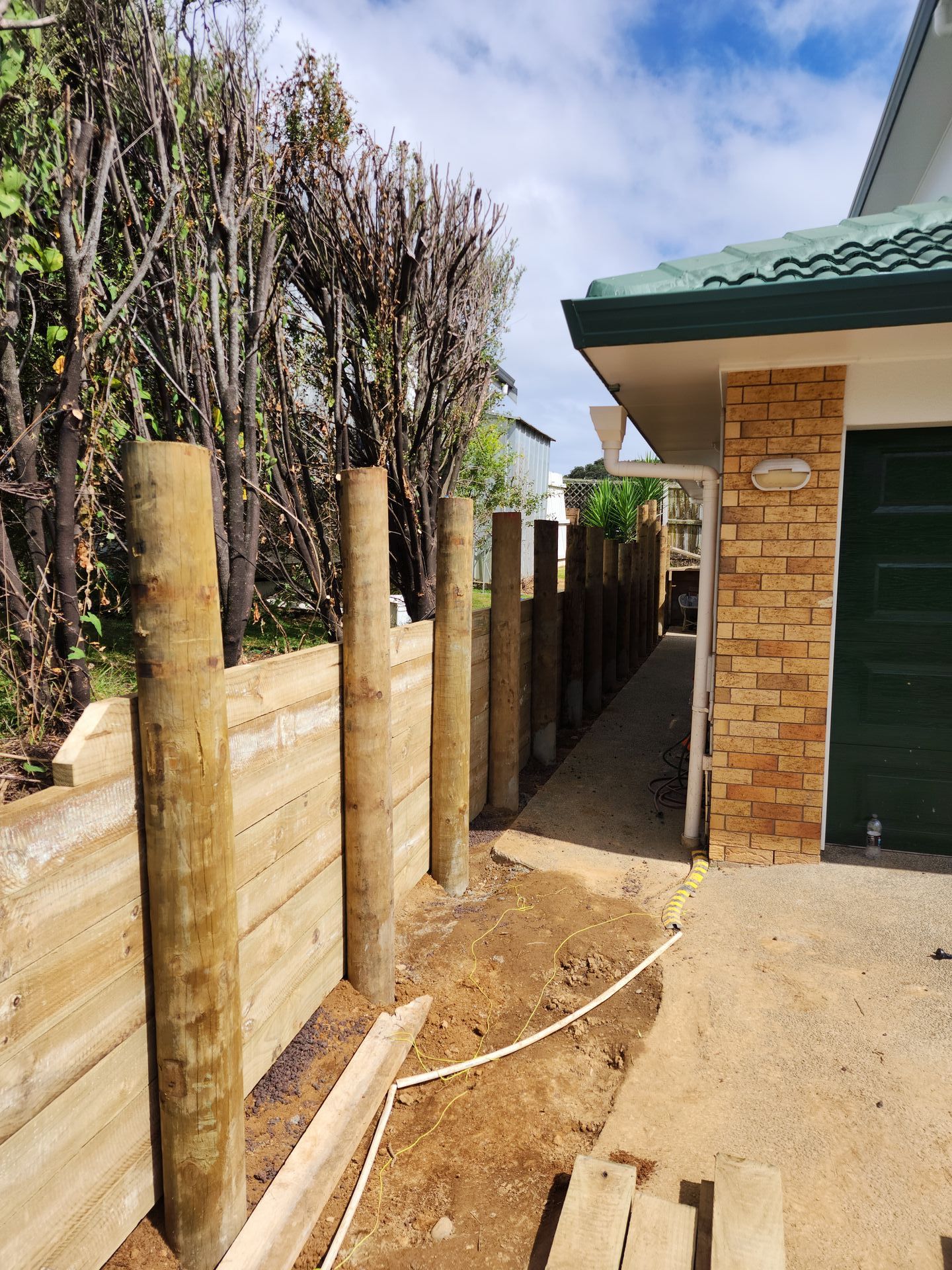 Timber Retaining Wall