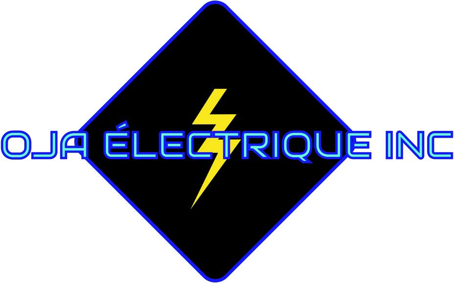 Logo Oja electric inc avec un éclair dessus