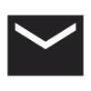 Une enveloppe noire avec une flèche blanche pointant vers le bas.