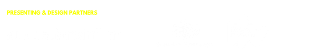 Yellow text on a white background with a small blue square beneath it.