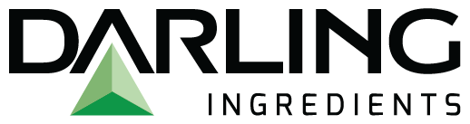 The darling ingredients logo has a green triangle on it.