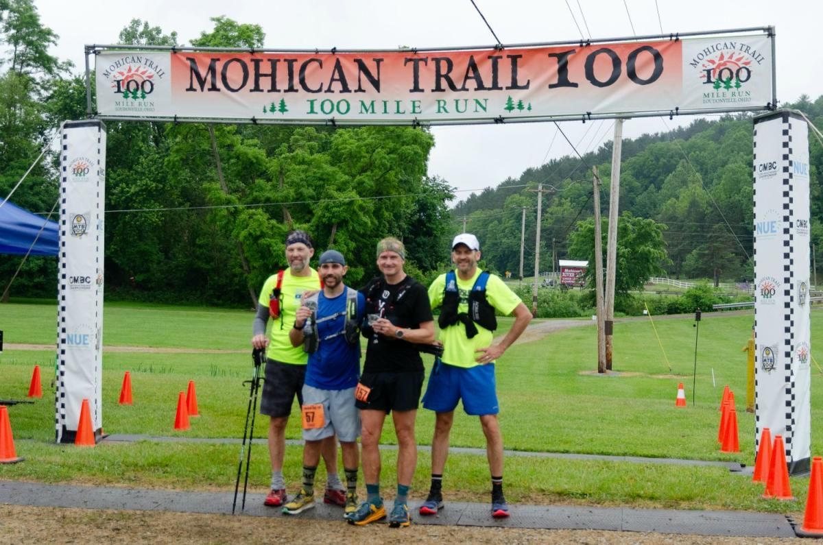 MO 100 finish line.
