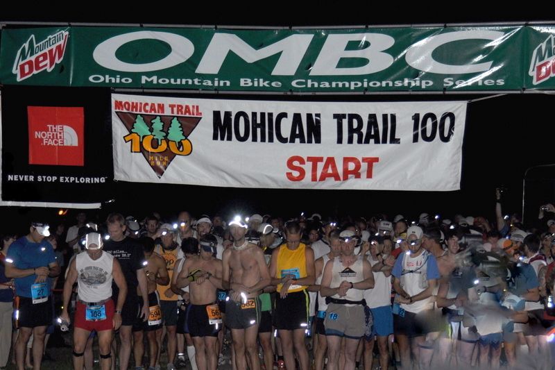 Runners at the Mohican Trail Run start