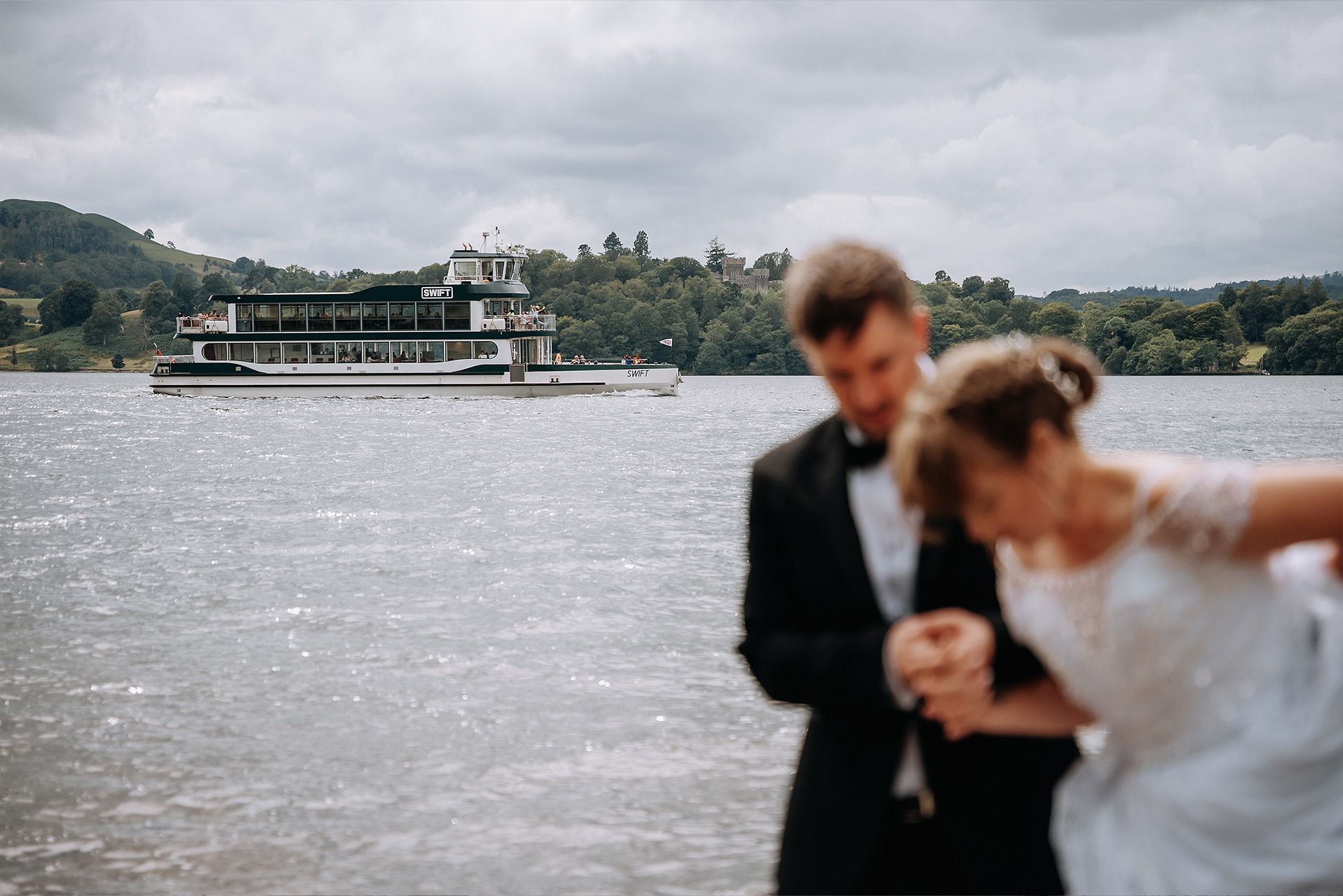 Wedding photographs captured at Briery Wood Hotel on the shores of Windermere