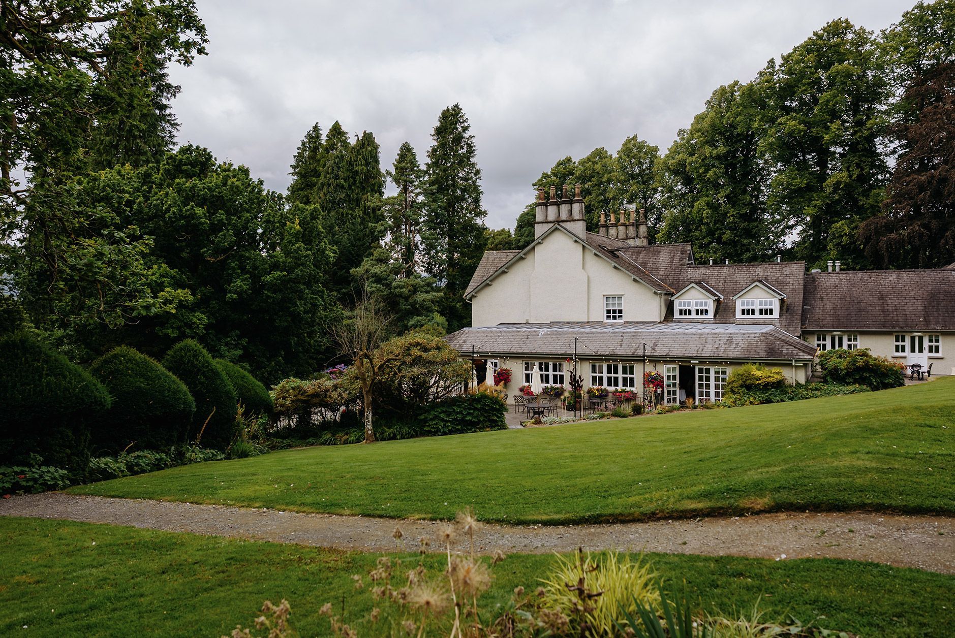 Emotional wedding ceremony at Briery Wood Hotel during a Lake District wedding