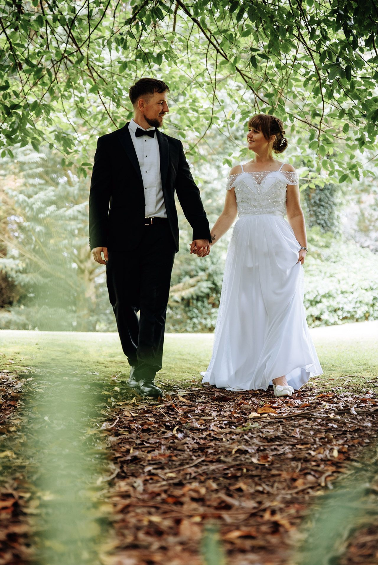 Emotional wedding ceremony at Briery Wood Hotel during a Lake District wedding