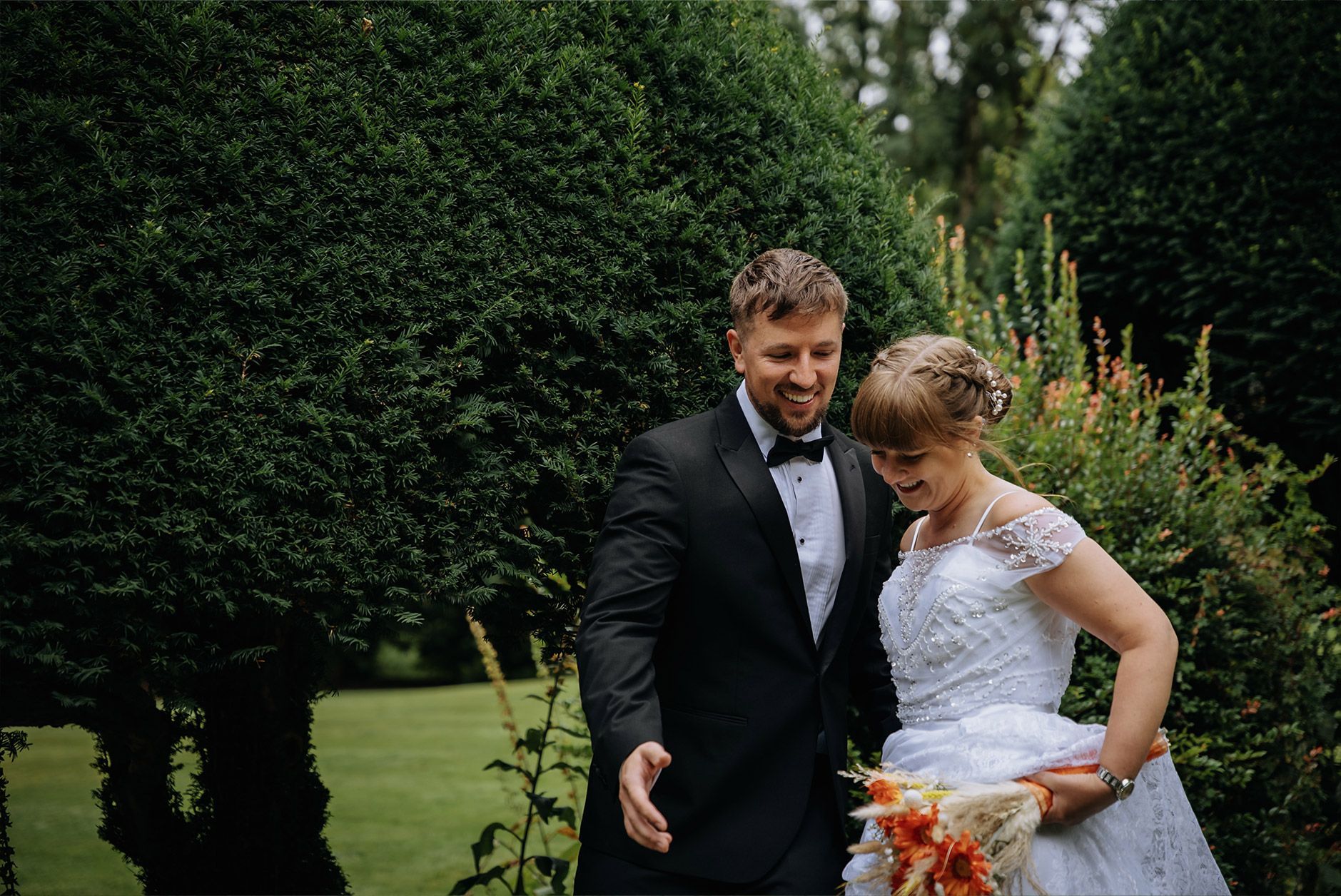 Emotional wedding ceremony at Briery Wood Hotel during a Lake District wedding
