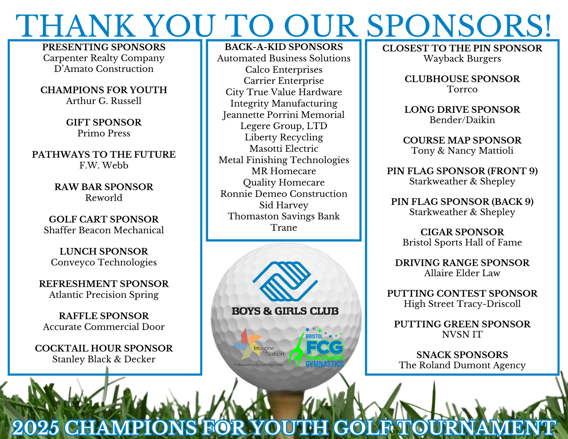 golf  sponsors