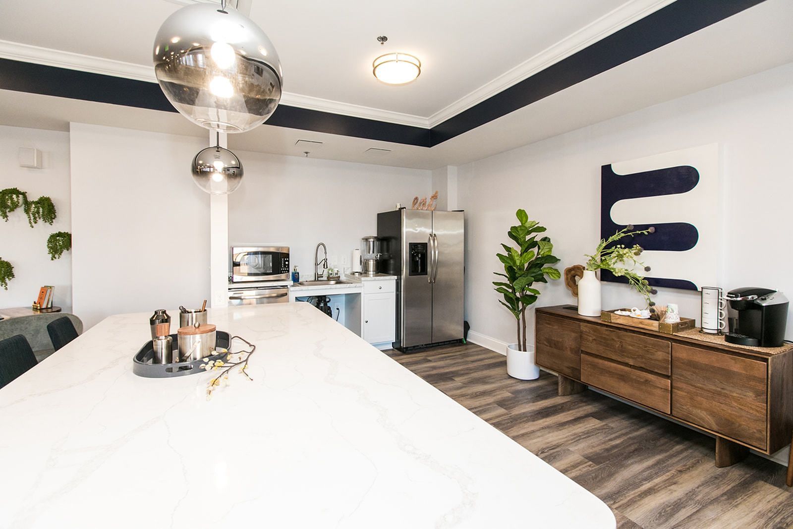 The Village at Odenton Station clubhouse kitchen.