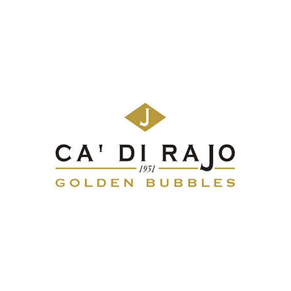 Ein Logo für eine Firma namens Ca' di Rajo Golden Bubbles.