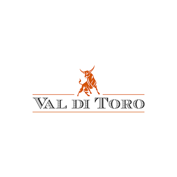 Ein Logo für Val di Toro mit einem Stier darauf