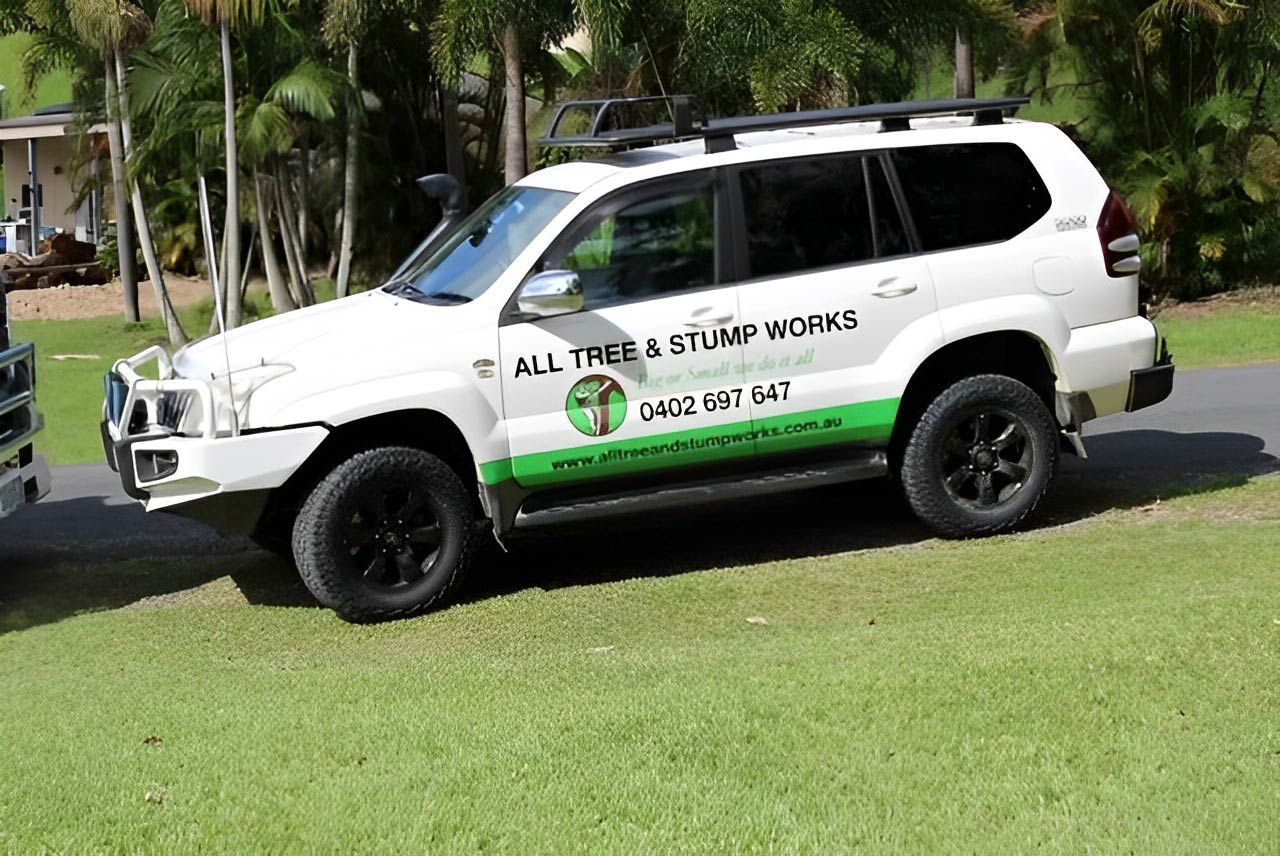 All Tree & Stump Works Vehicle — All Tree and Stump Works in Gold Coast QLD