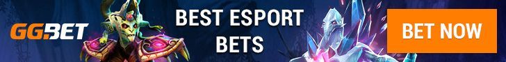 GG.BET esports banner with colorful gaming characters and orange “BET NOW” button