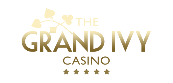 The Grand Ivy Casino logo in gold with four stars on a white background