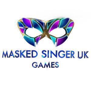 Colorful mask logo above the text “Masked Singer UK Games”