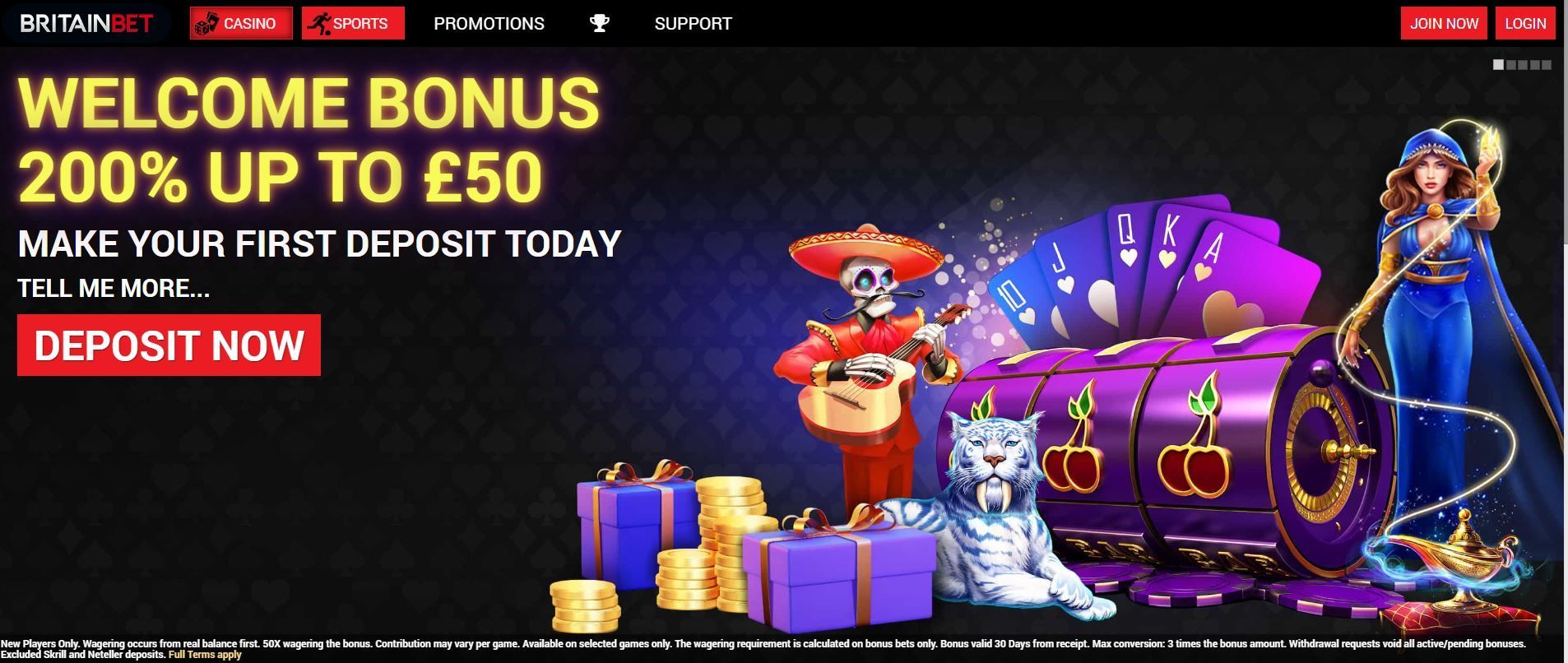 Online casino promo banner: 