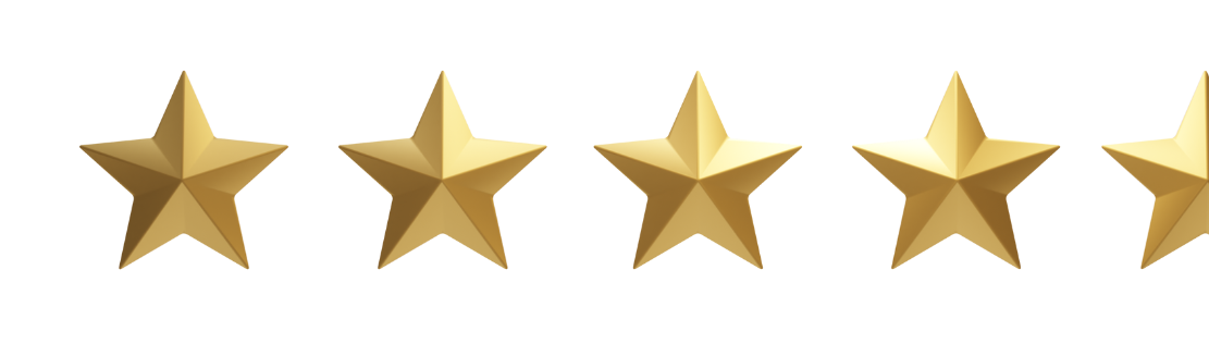 Four gold stars on a white background