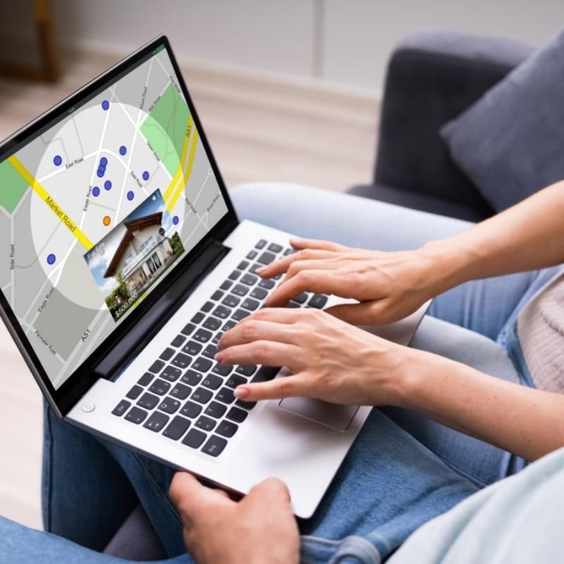 royal realty Lawrenceville Georgia - Sell your property image of person searching the MLS