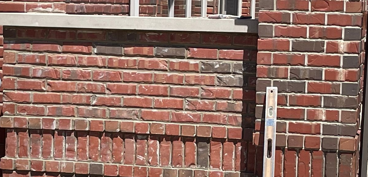 Brick wall repair near New Buffalo, MI