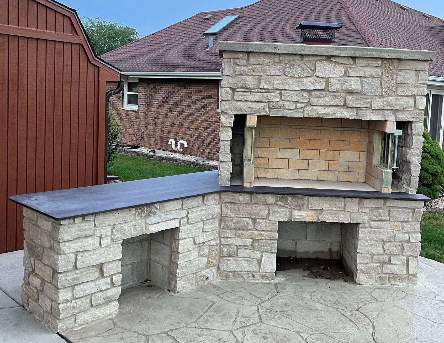 Outdoor kitchen construction in St. Joseph, MI