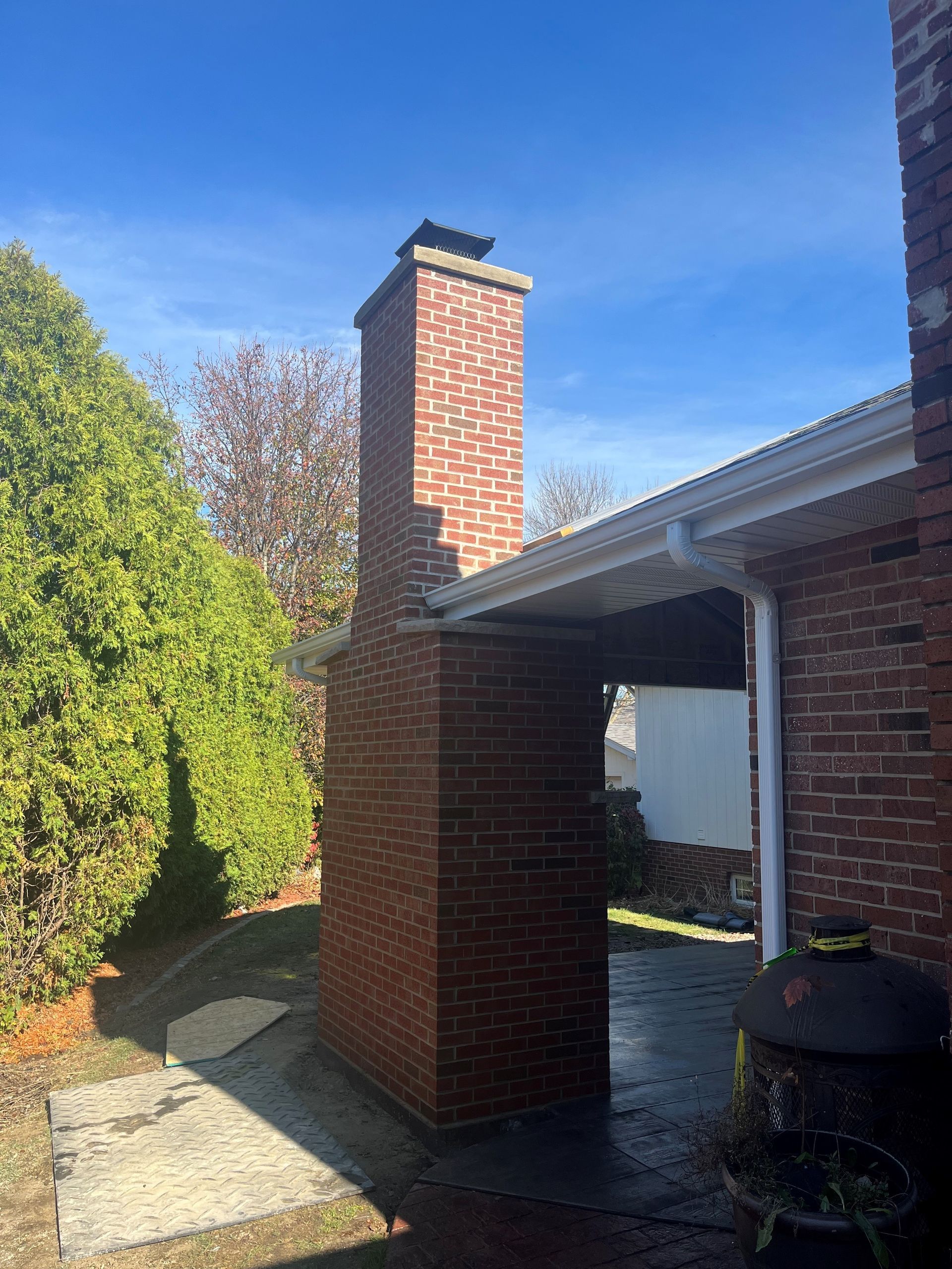 Chimney building in Frankfort, IL