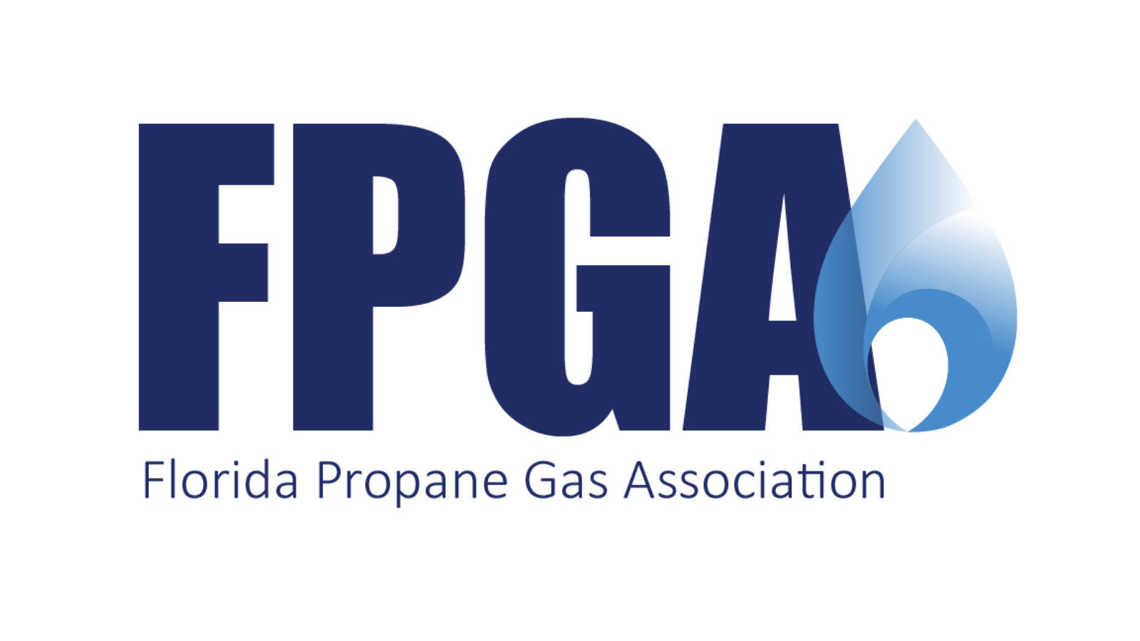 Florida Propane Gas Association logo with blue “FPGA” text and flame icon
