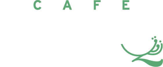 A white background with green letters and a green swirl.