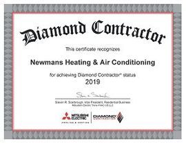 Newmans Heating and Air Conditioning - Diamond Contractor