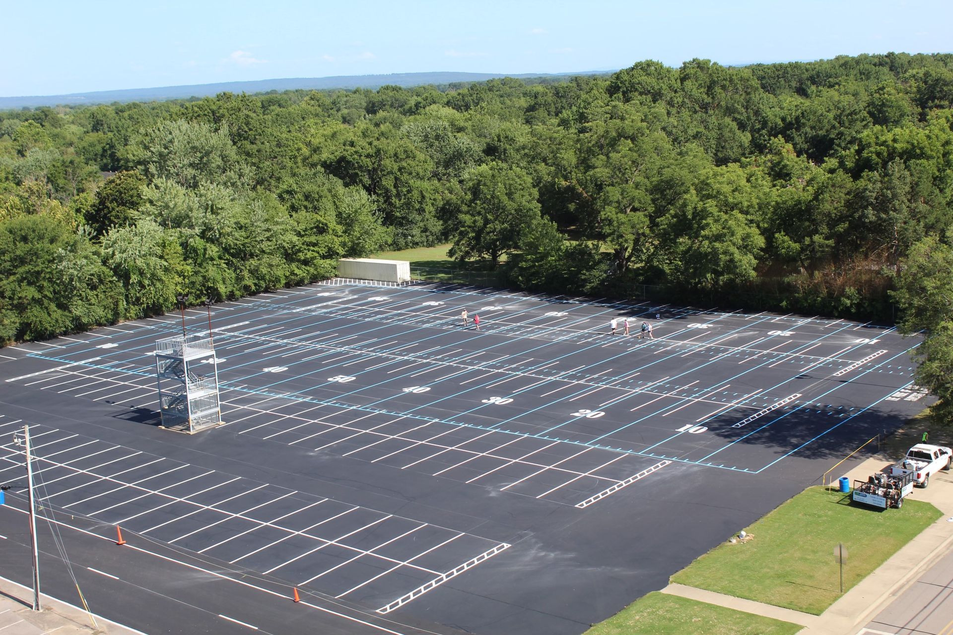 church parking lot
