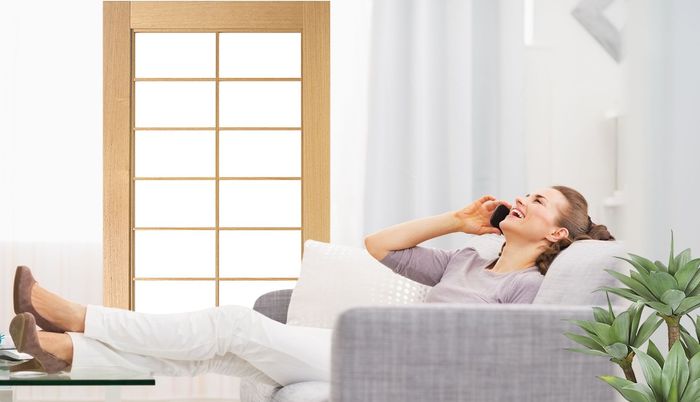 woman talking on the phone
