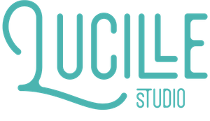 A blue logo for a studio called quille studio.