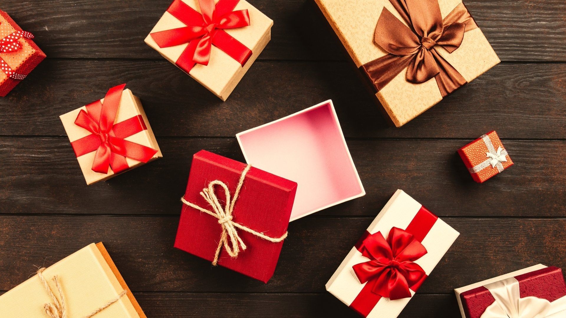 Small gift boxes for Christmas