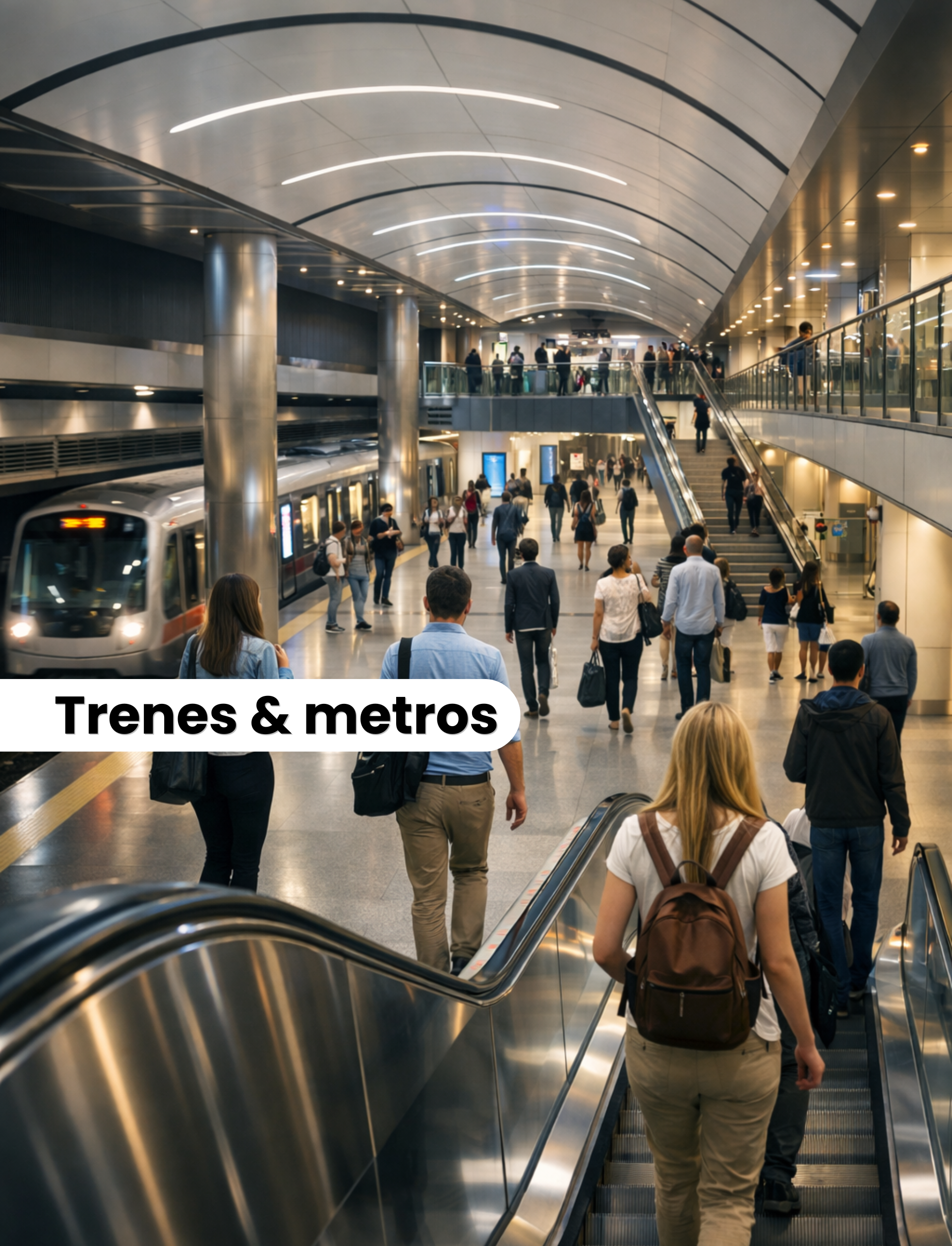 Estación de tren y/o metro como referencia de uso de las torres de sonido Active Audio
