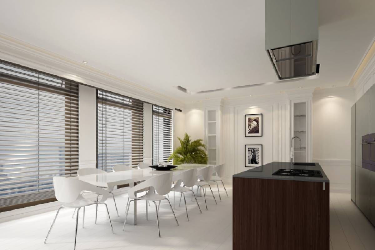 Dining room blinds for a home near Spicewood, Texas (TX)