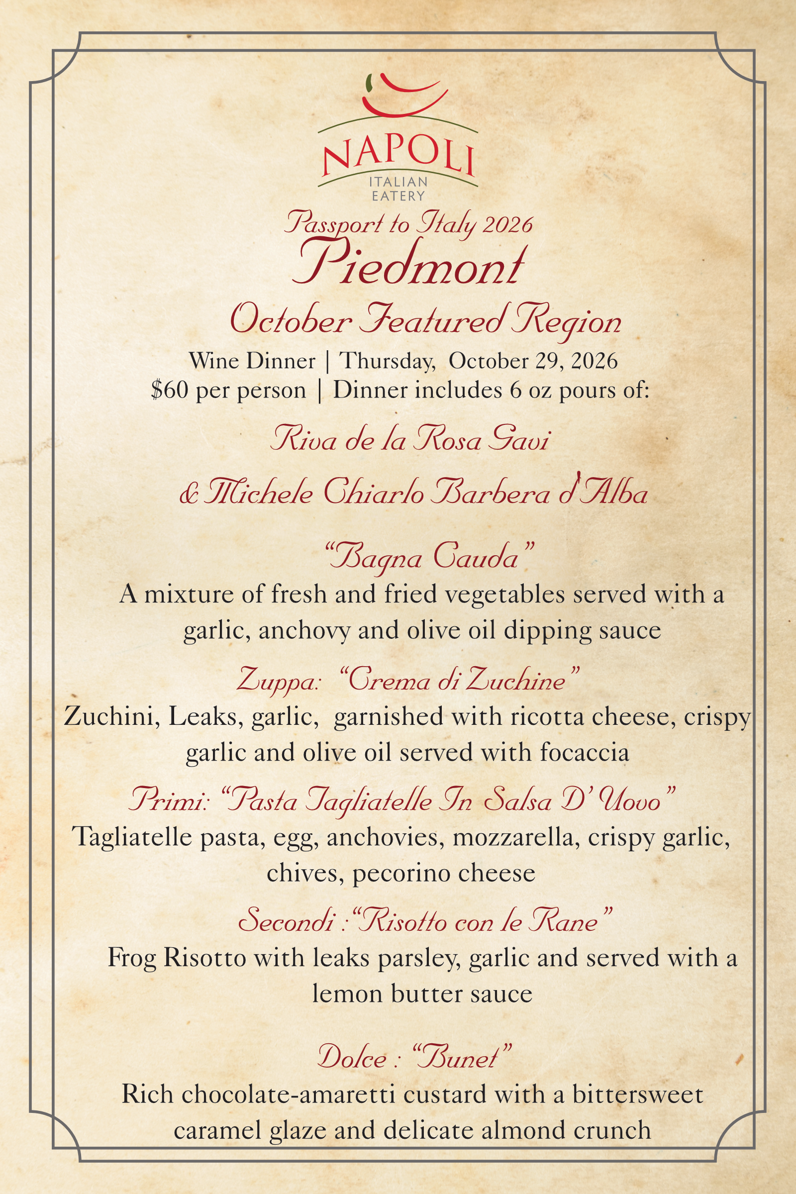 Featured Region — Wichita, KS — Napoli Italian Eatery