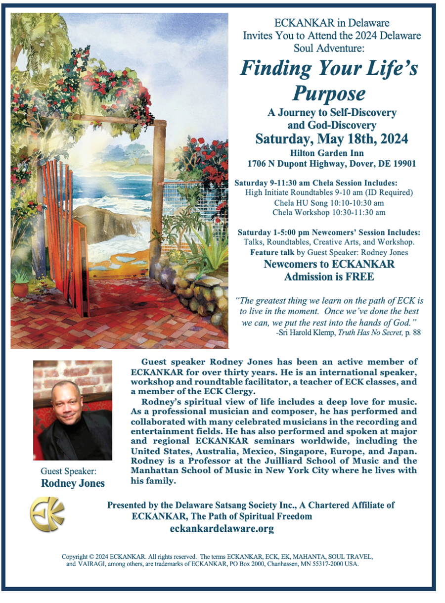 A flyer for a seminar called finding your life 's purpose