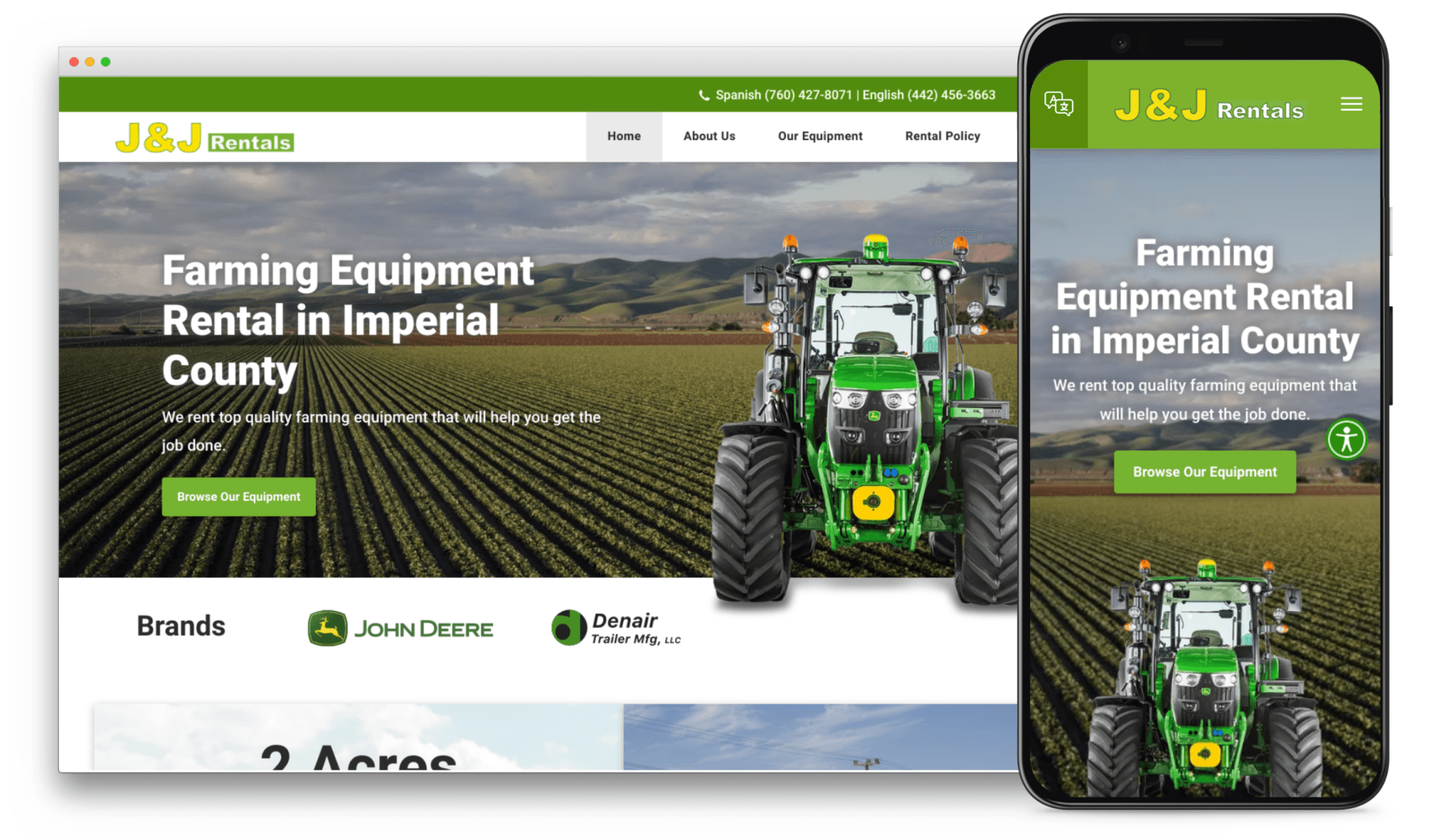 J&J Rentals Website