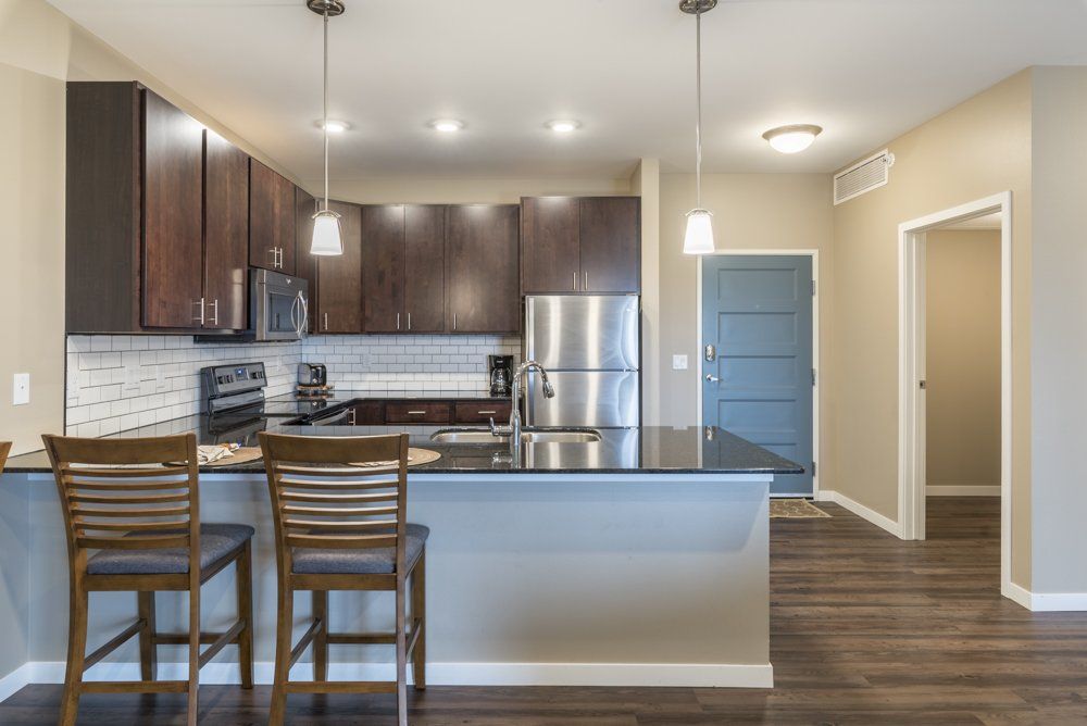 Kitchen and entryway