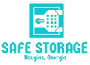Safe Storage logo with turquoise lock icon and text &ldquo;Safe Storage, Douglas, Georgia&rdquo;