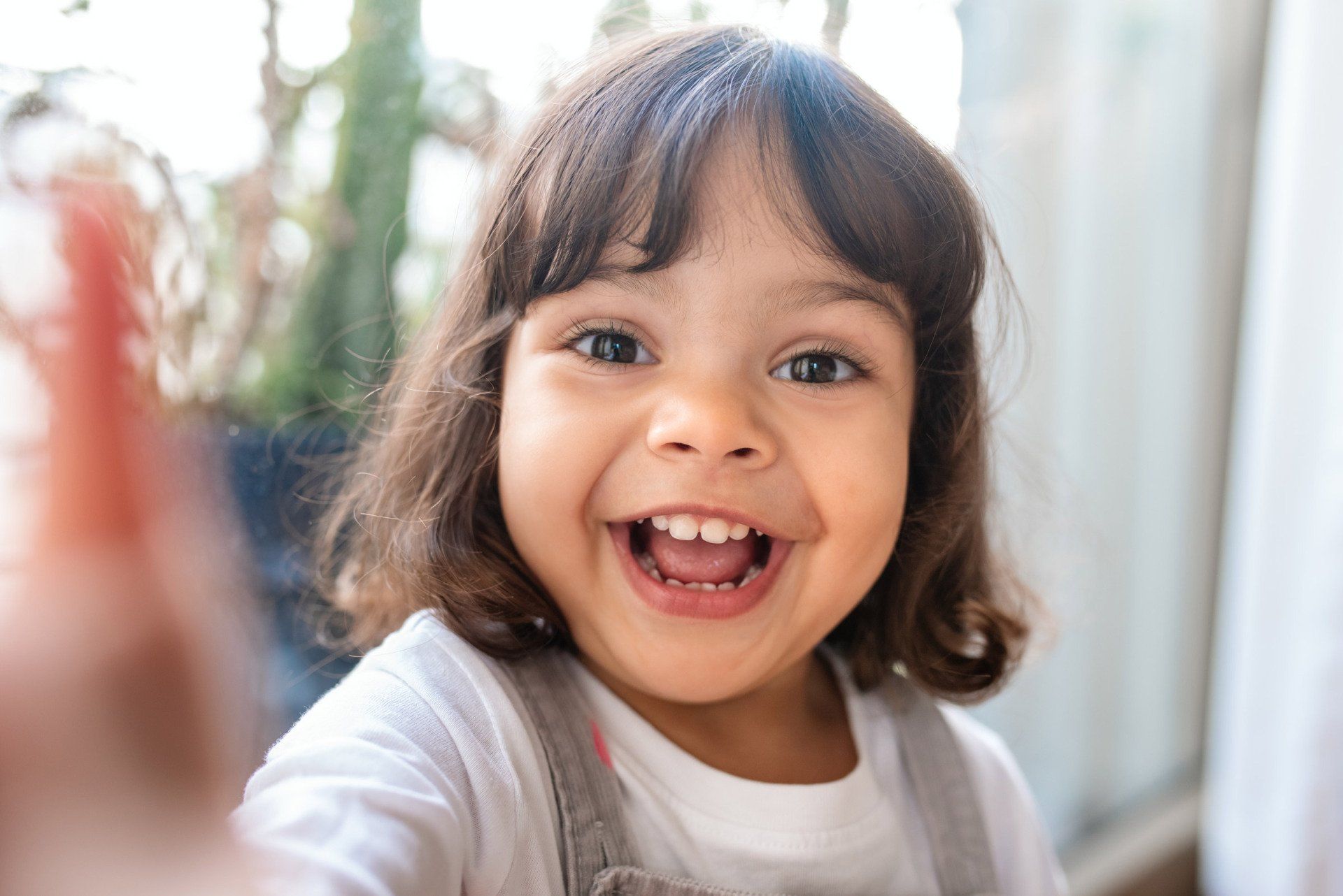 Little girl smiling