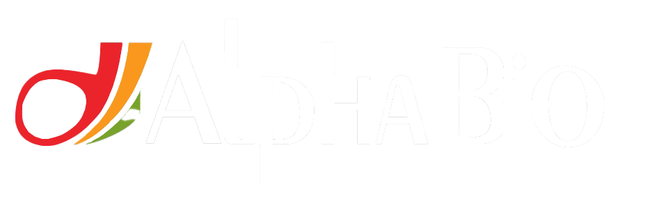 Logo von AlphaBio, Hersteller von Zahnimplantaten