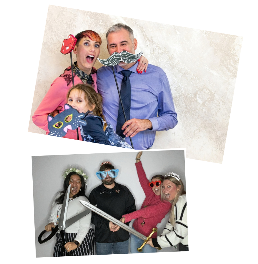 photo booth with props