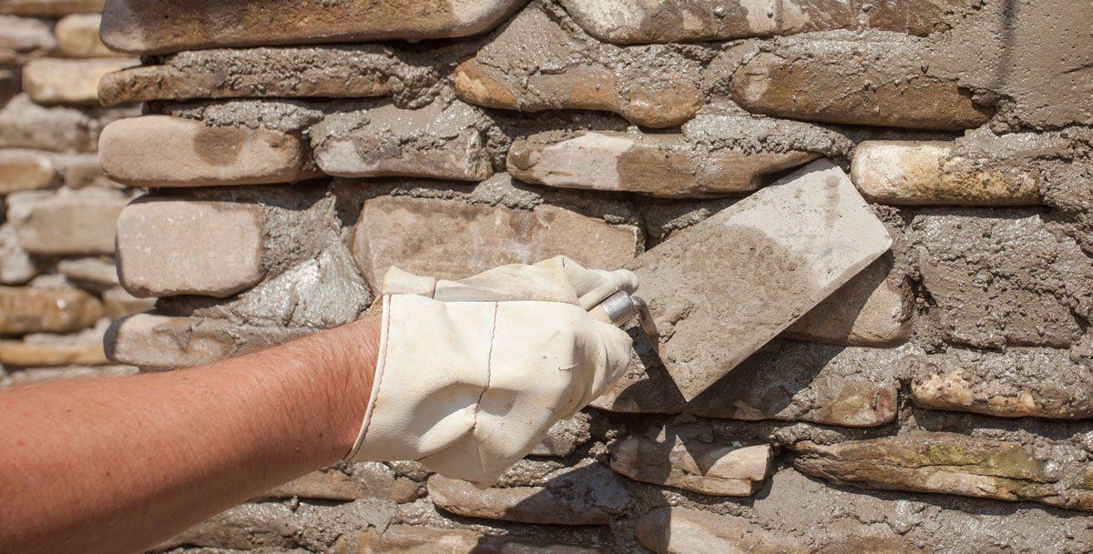 Cracked mortar joints