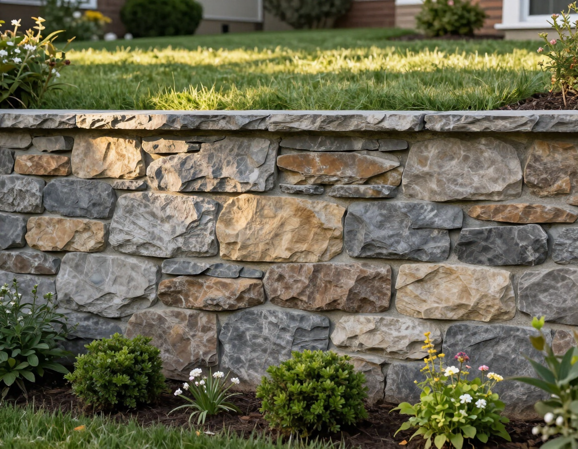 Retaining wall work