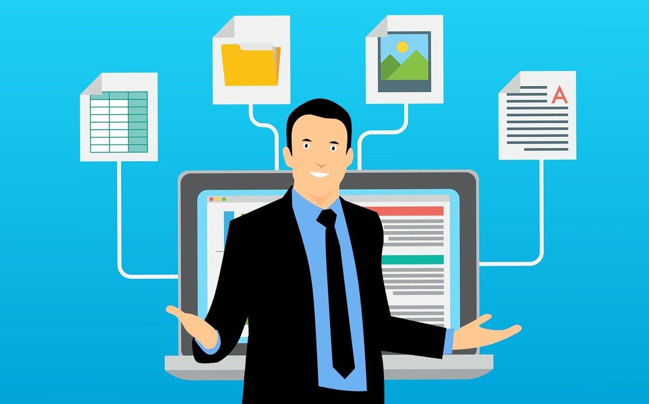 Image a man showcasing a cloud based virtual workstation