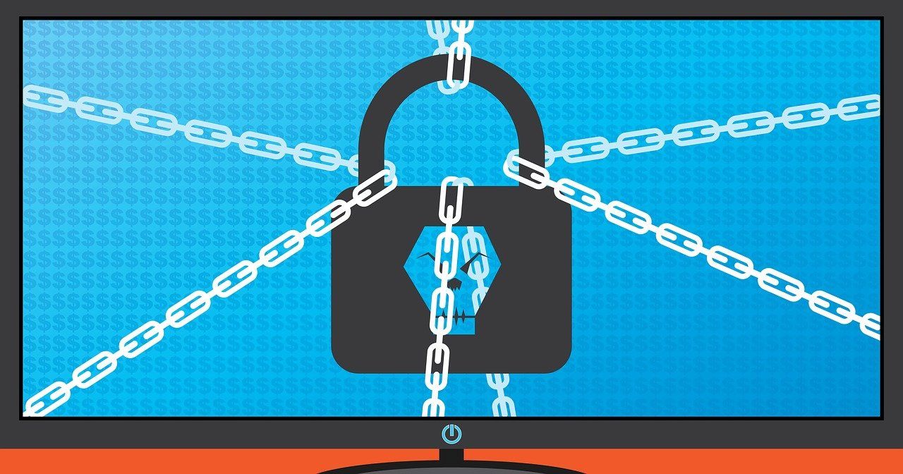 a padlock with chains to keep data secure