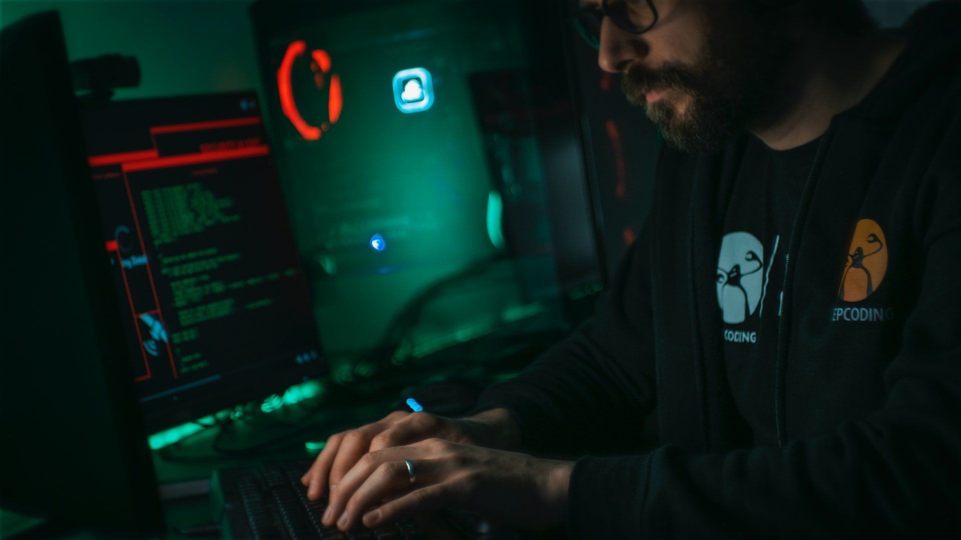 Image of a cyber criminal posing a threat to remote workers