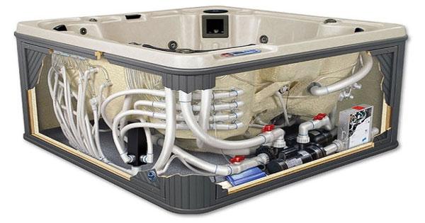 A unit that uses hot tub services in Mandurah