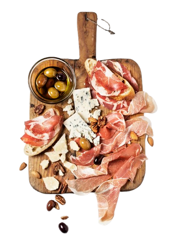 tagliere con affettati