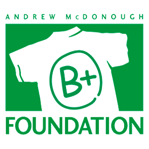 A logo for the andrew mcdonough foundation